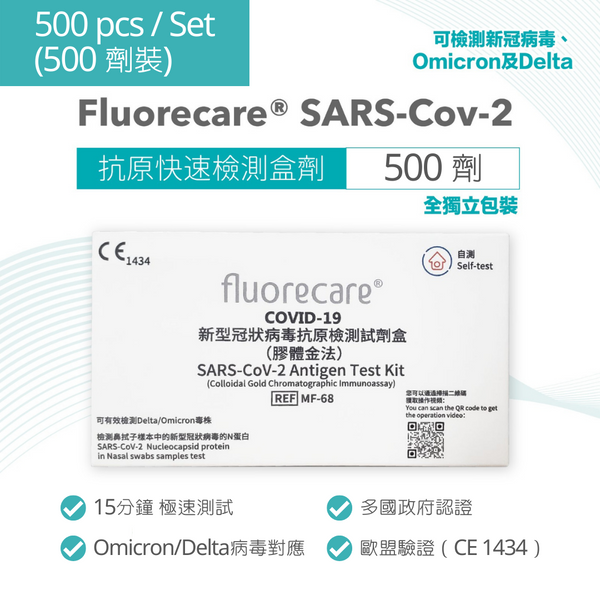 Fluorecare SARS-Cov-2 Antigen Test Kit (500 boxes) - Papery.Art