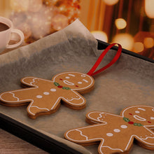 Load image into Gallery viewer, Gingerbread Man Christmas Card Ornament - Papery.Art