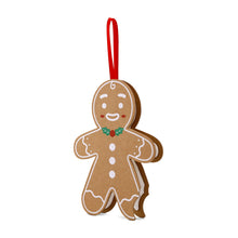 Load image into Gallery viewer, Gingerbread Man Christmas Card Ornament - Papery.Art