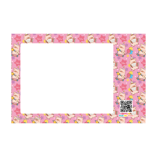 Photo Printing [LuLu the Piggy - Celebrations - pink pattern]