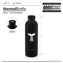 Load image into Gallery viewer, thermalBottle [Aka C - 52 Hertz Whale] (500ml)
