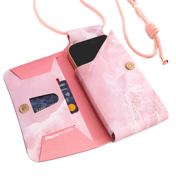 PhonePochette 手機隨身袋 [Marble - Pink]