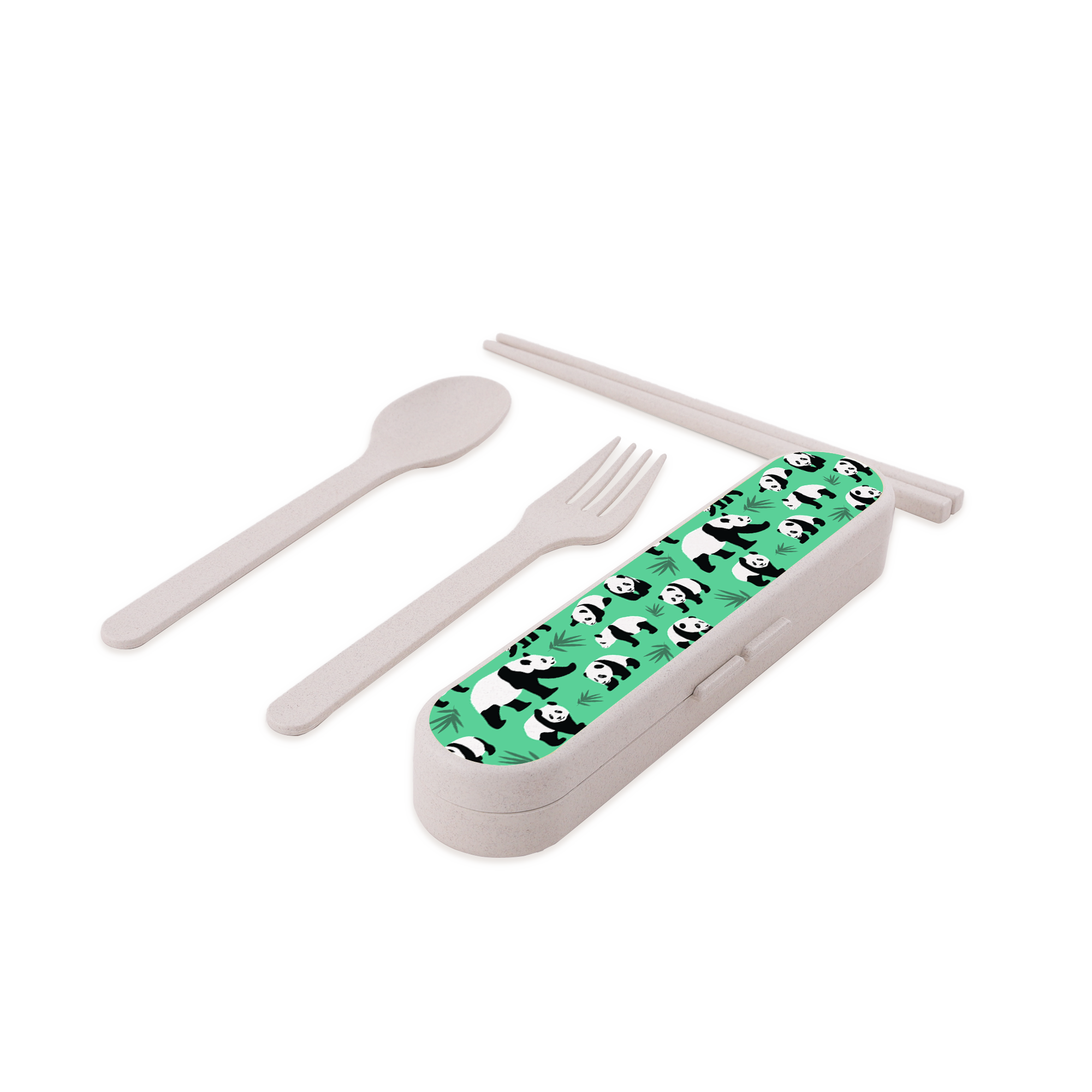 環保餐具套裝 [熊貓圖案]