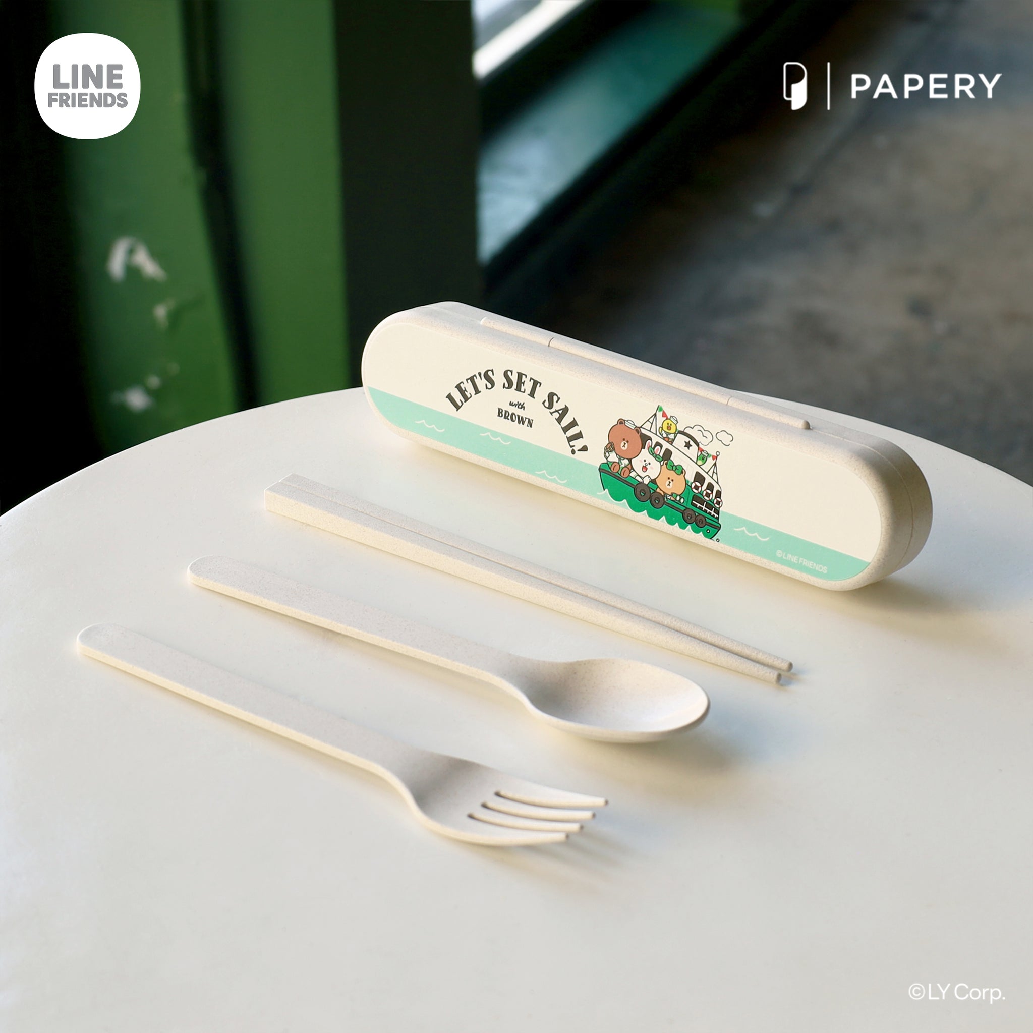 ecoCutlerySet A [LINE FRIENDS HONG KONG SUMMER CHILL LET'S SET SAIL Version A]