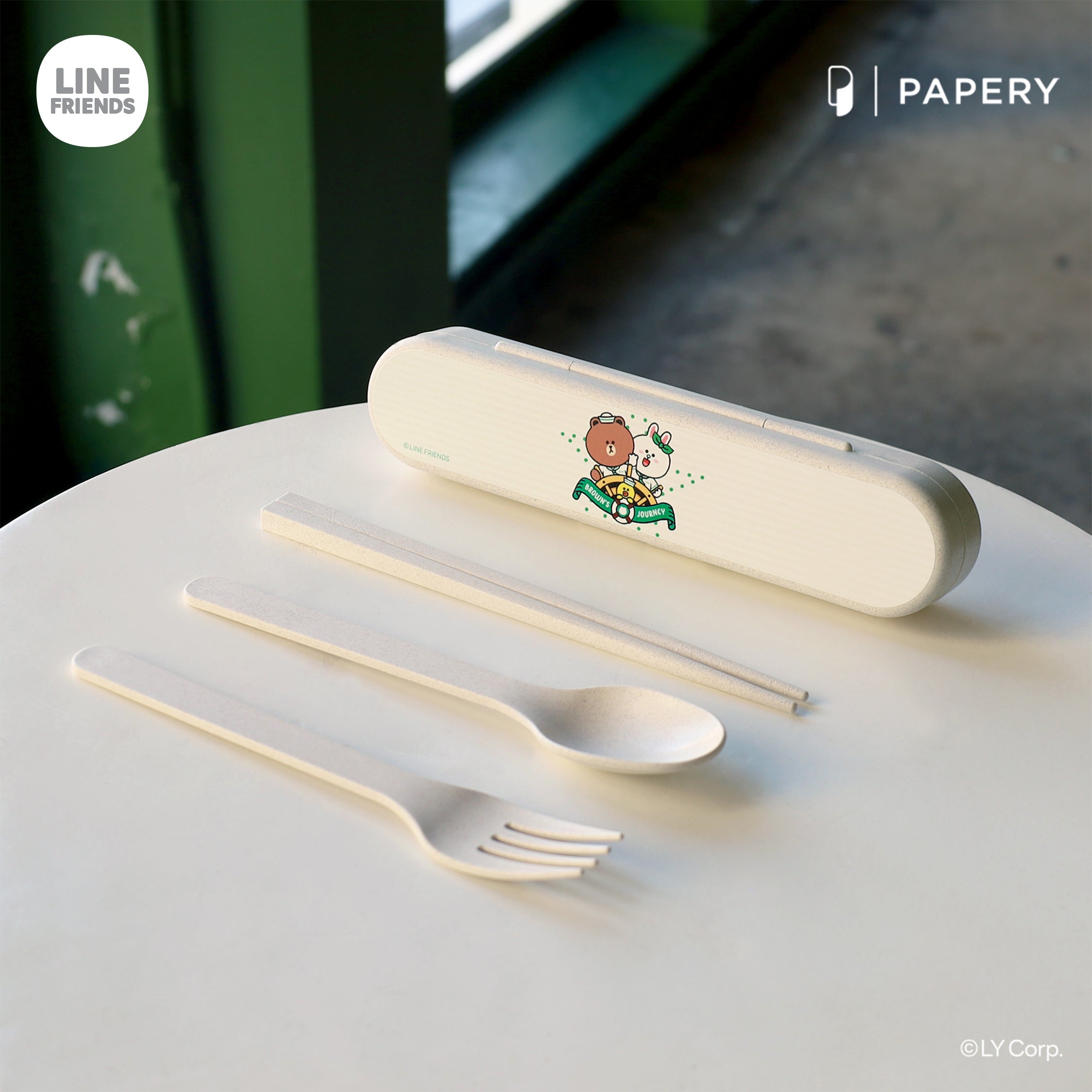 ecoCutlerySet B [LINE FRIENDS HONG KONG SUMMER CHILL LET'S SET SAIL Version B]