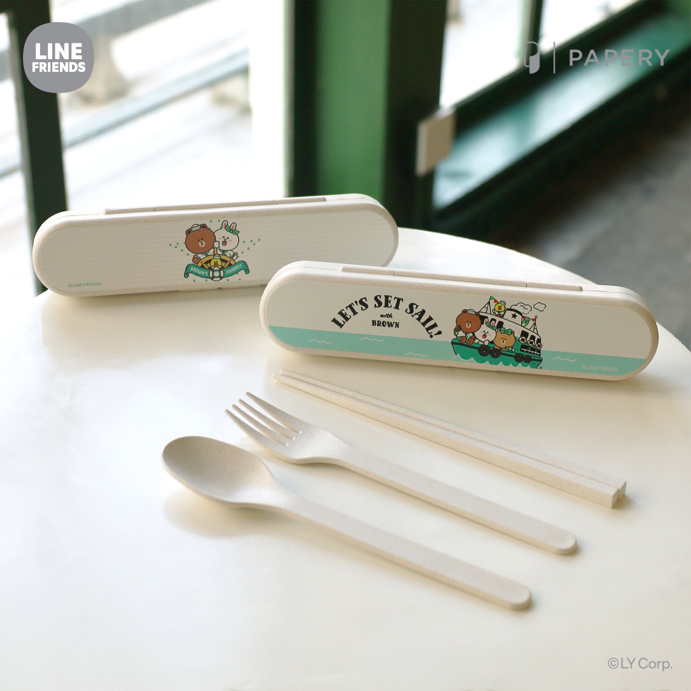 ecoCutlerySet B [LINE FRIENDS HONG KONG SUMMER CHILL LET'S SET SAIL Version B]