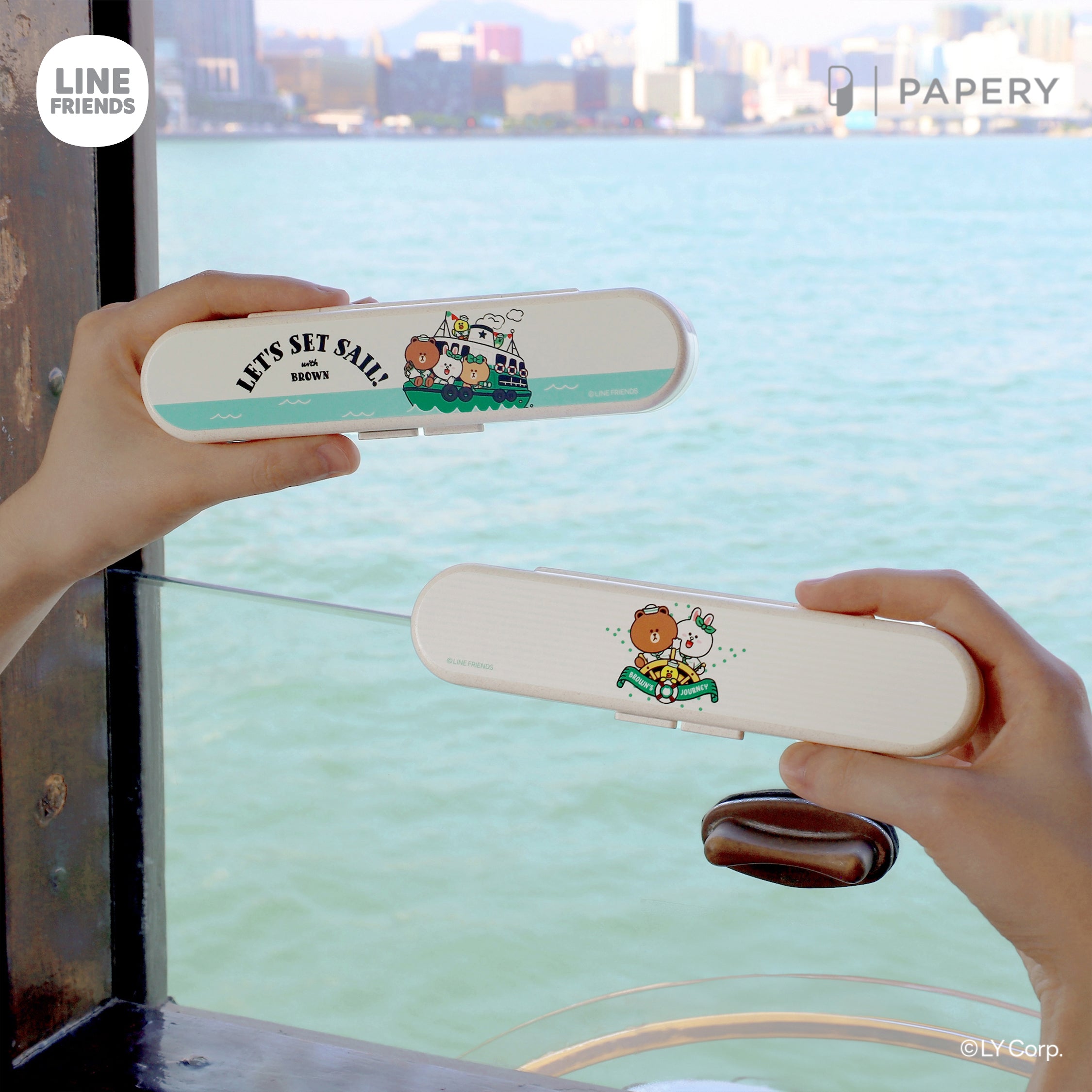 ecoCutlerySet B [LINE FRIENDS HONG KONG SUMMER CHILL LET'S SET SAIL Version B]