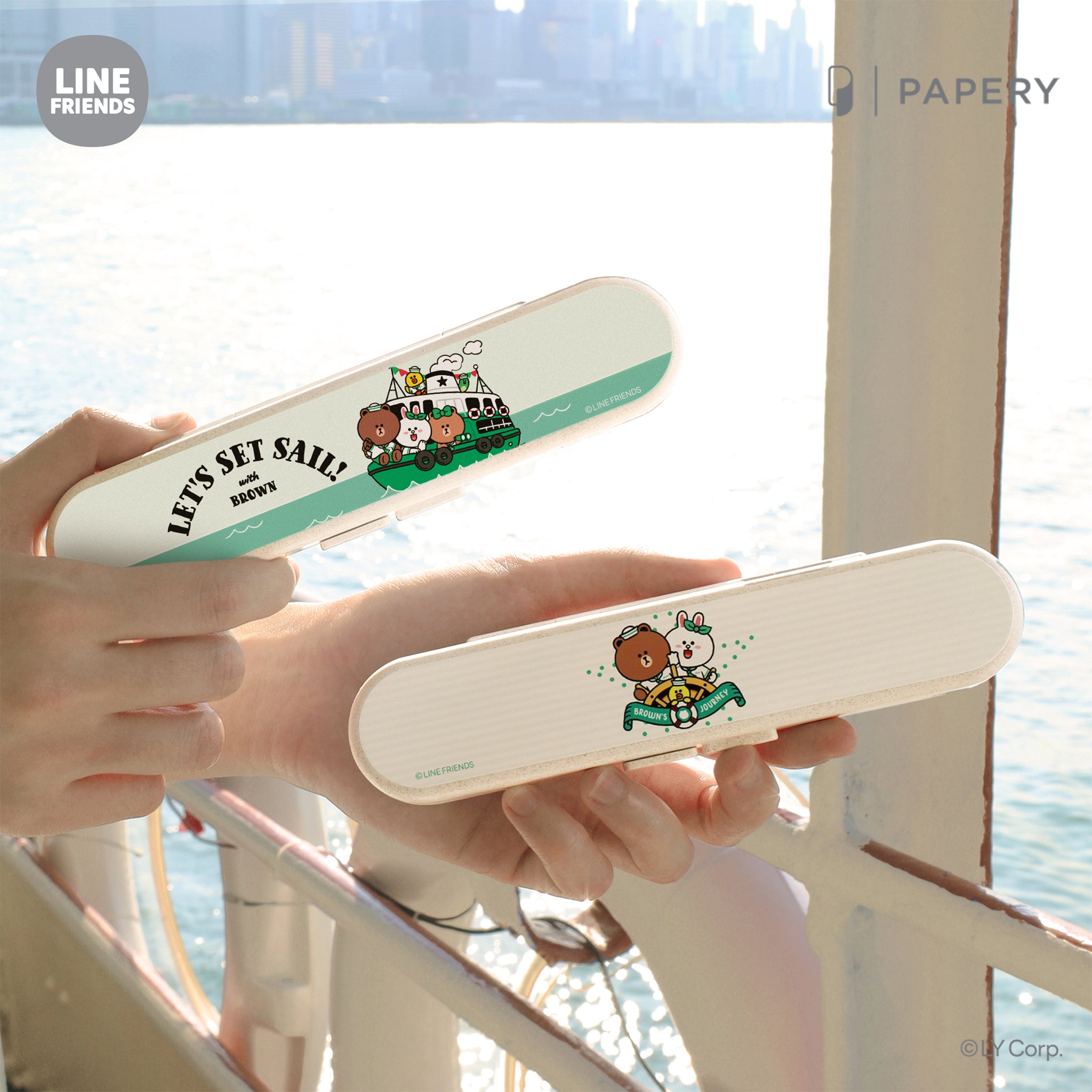 ecoCutlerySet B [LINE FRIENDS HONG KONG SUMMER CHILL LET'S SET SAIL Version B]
