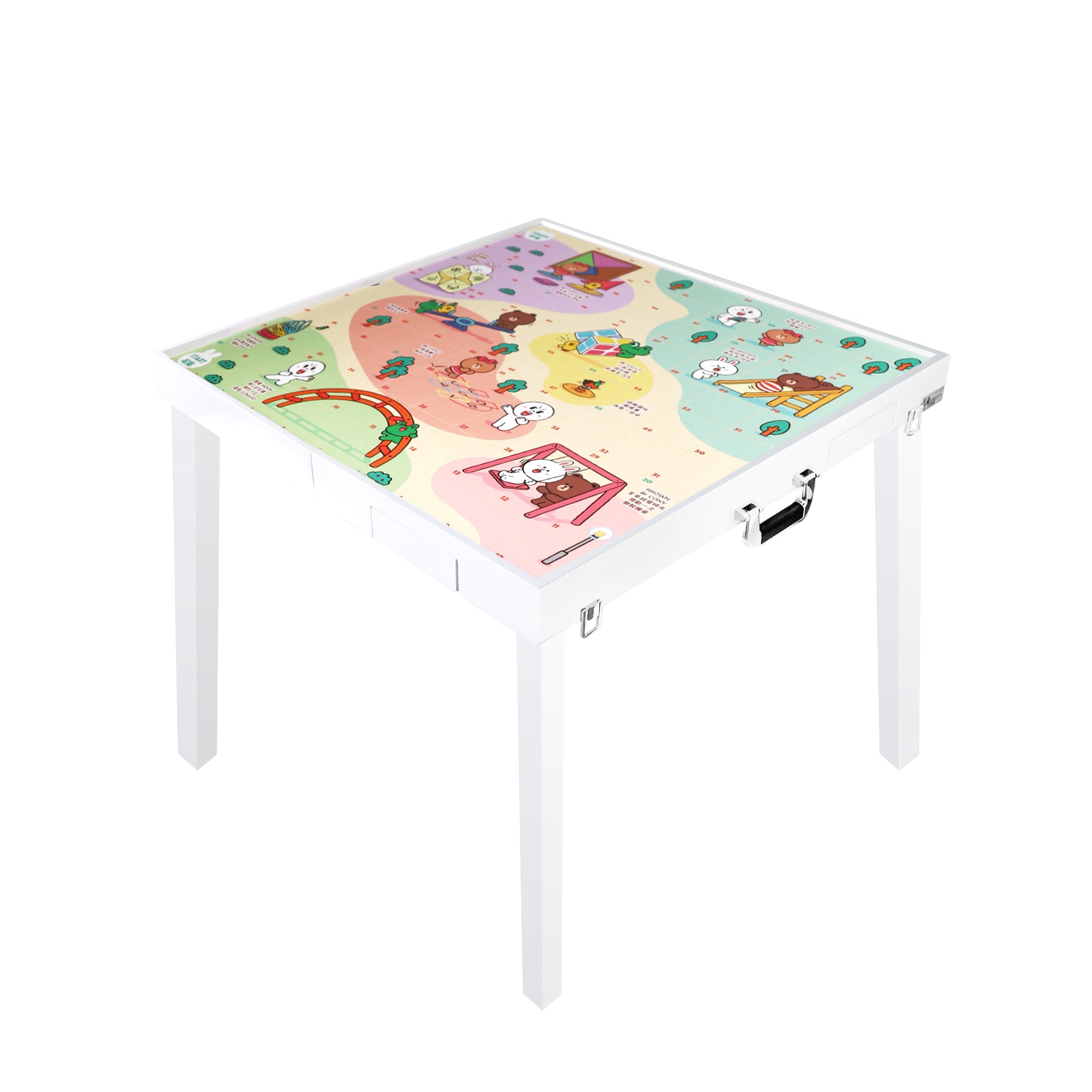 LINE FRIENDS Ultimate Game Table   Multi Game Table (3 Classic Board Games + Mahjong Game Mat)