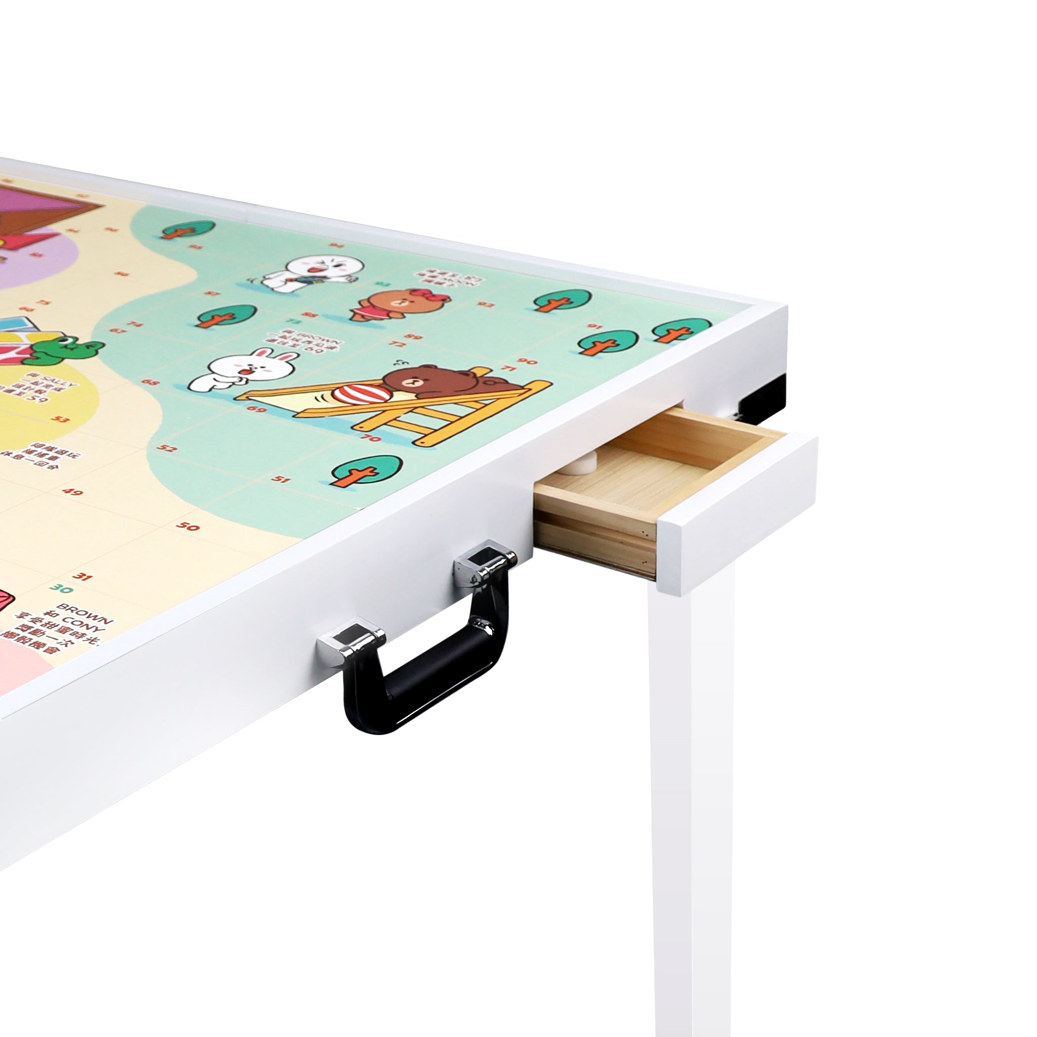 LINE FRIENDS Ultimate Game Table   Multi Game Table (3 Classic Board Games + Mahjong Game Mat)