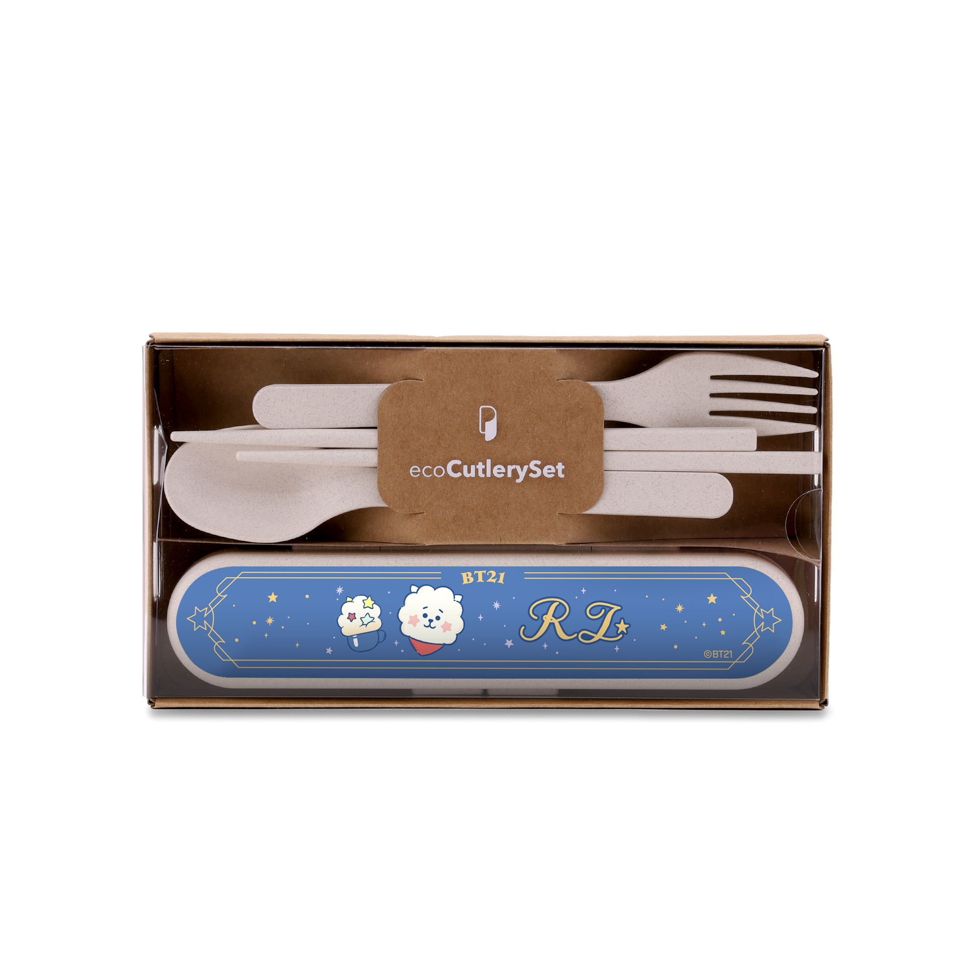 Blind Box Set C [BT21 ecoCutlerySet x1  & ecoStraw x1]