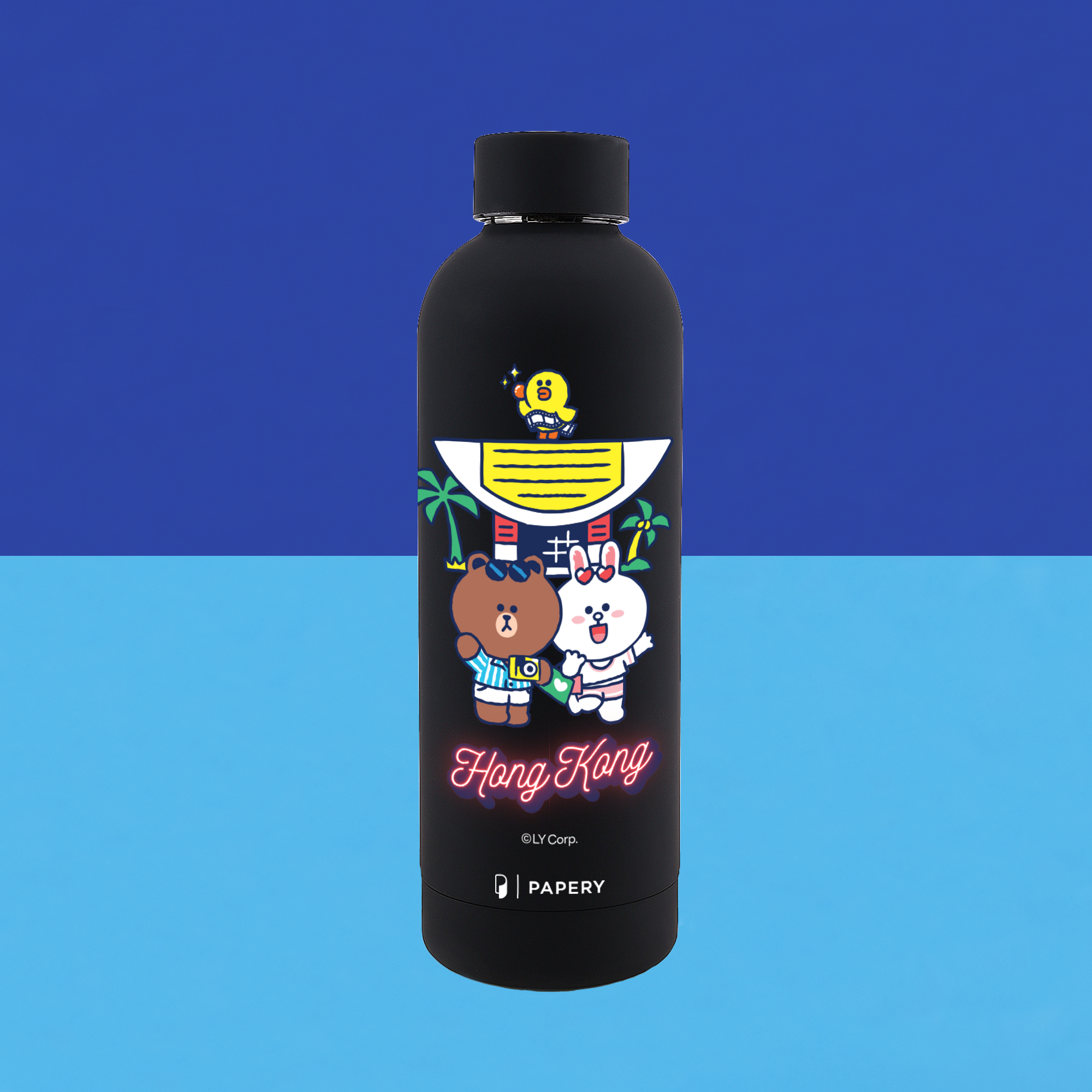 不鏽鋼水樽 [LINE FRIENDS HONG KONG SUMMER CHILL EDITION] (500ml)