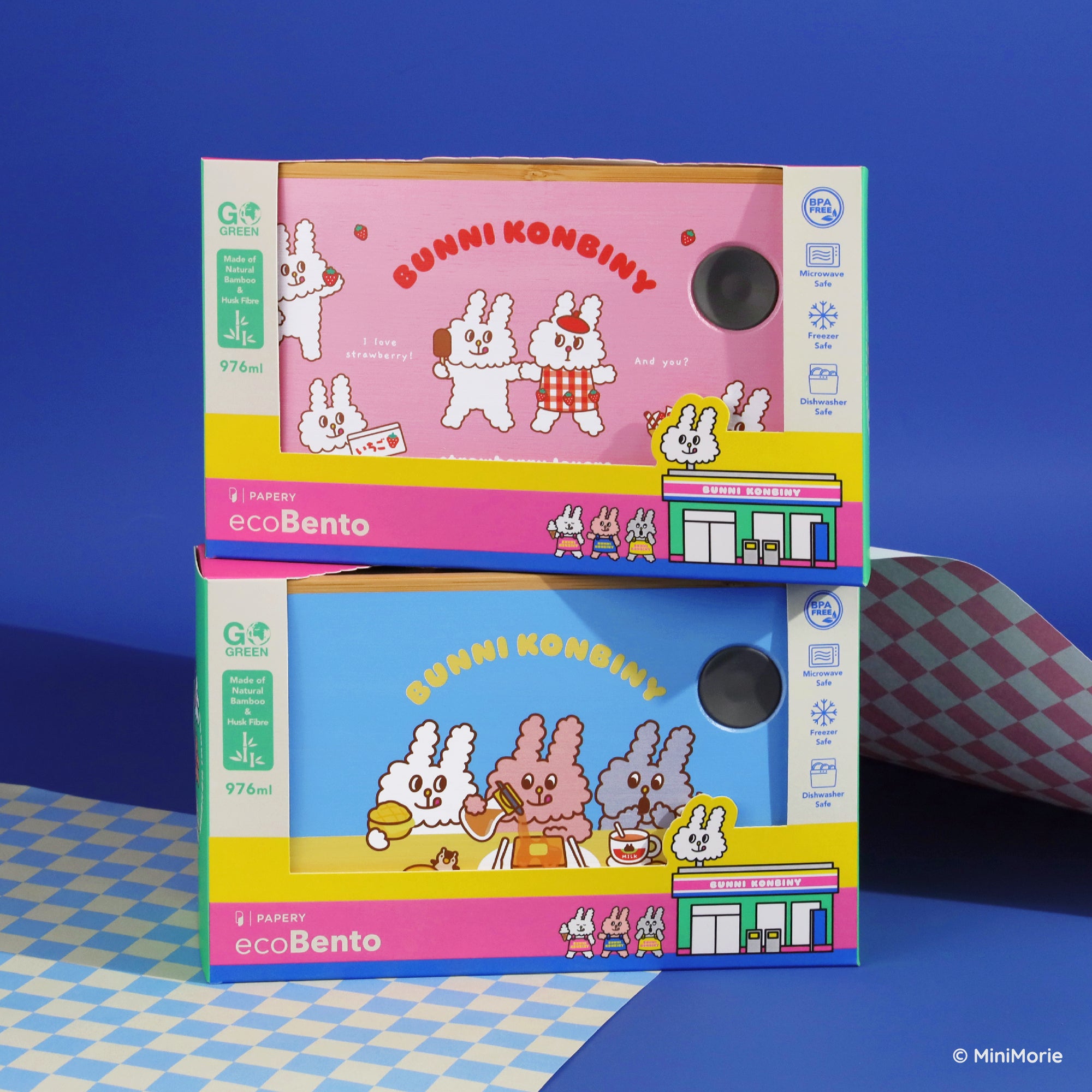 ecoBento [BUNNI KONBINY - Strawberry Lovers]