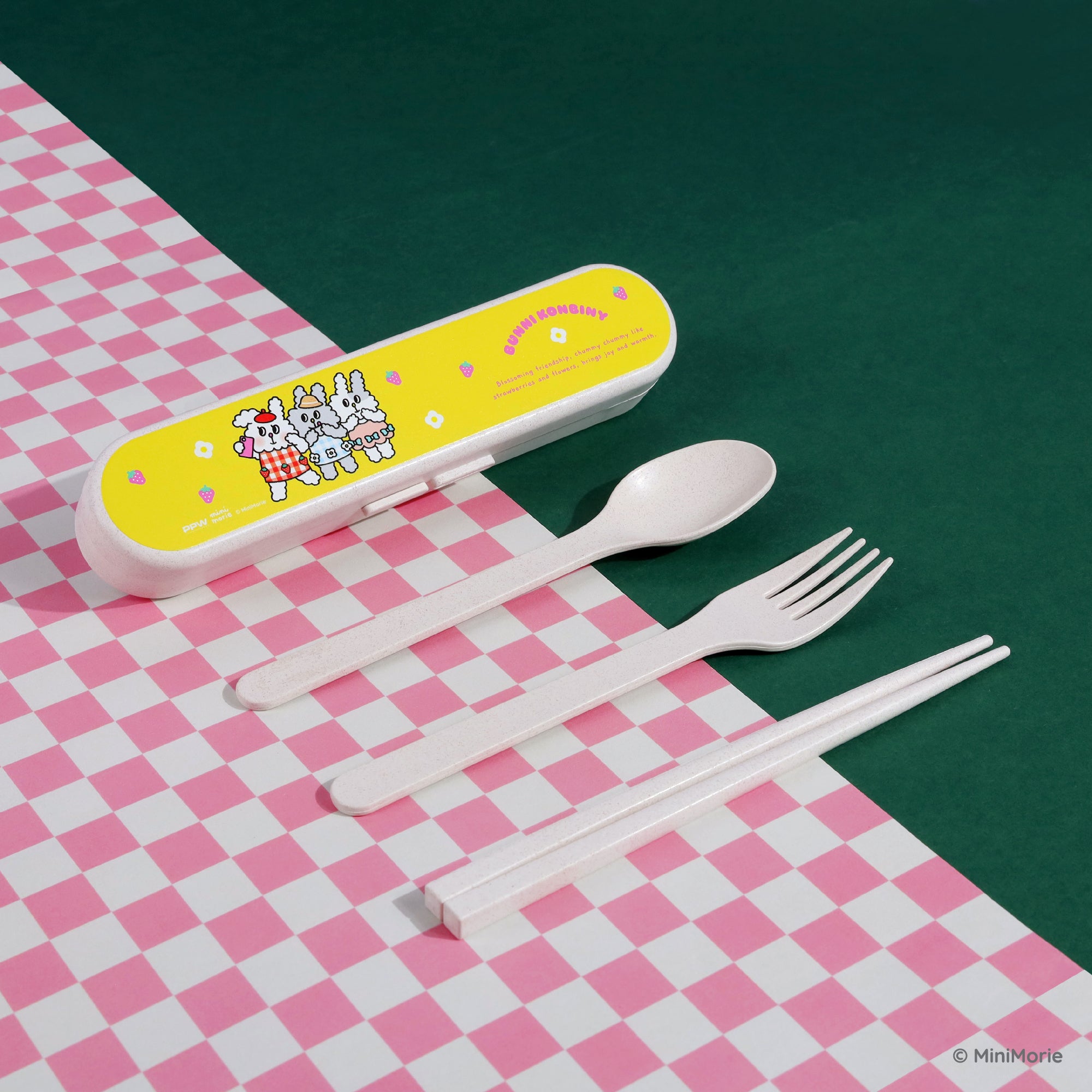 ecoCutlerySet  [BUNNI KONBINY - Happy Selfie]