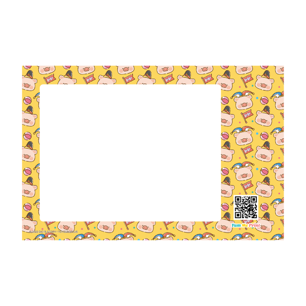 Photo Printing [LuLu the Piggy - Celebrations - yellow pattern]