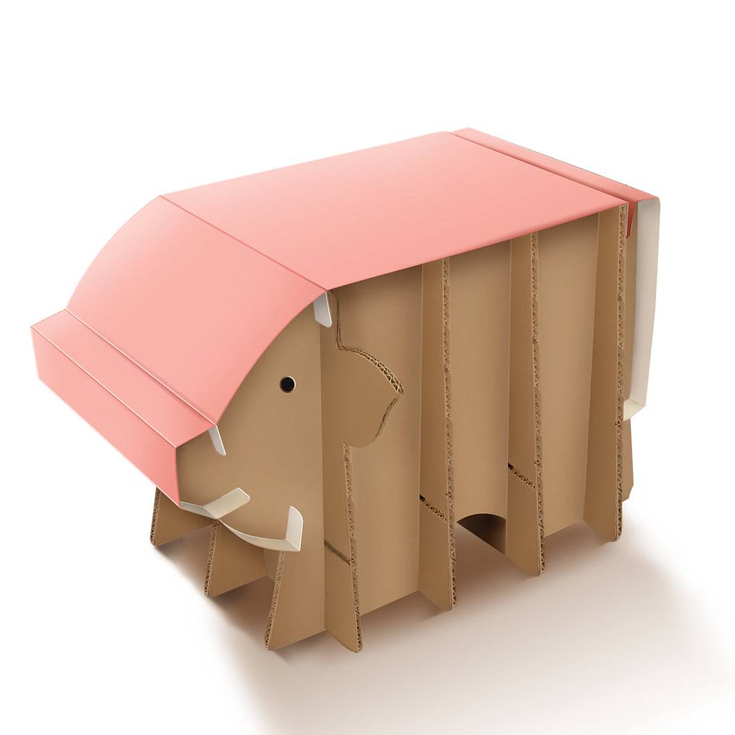 Pig Storage Stool - Papery.Art