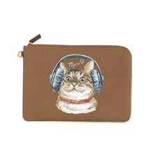 Load image into Gallery viewer, TabletClutch [Cat - Music] - Papery.Art
