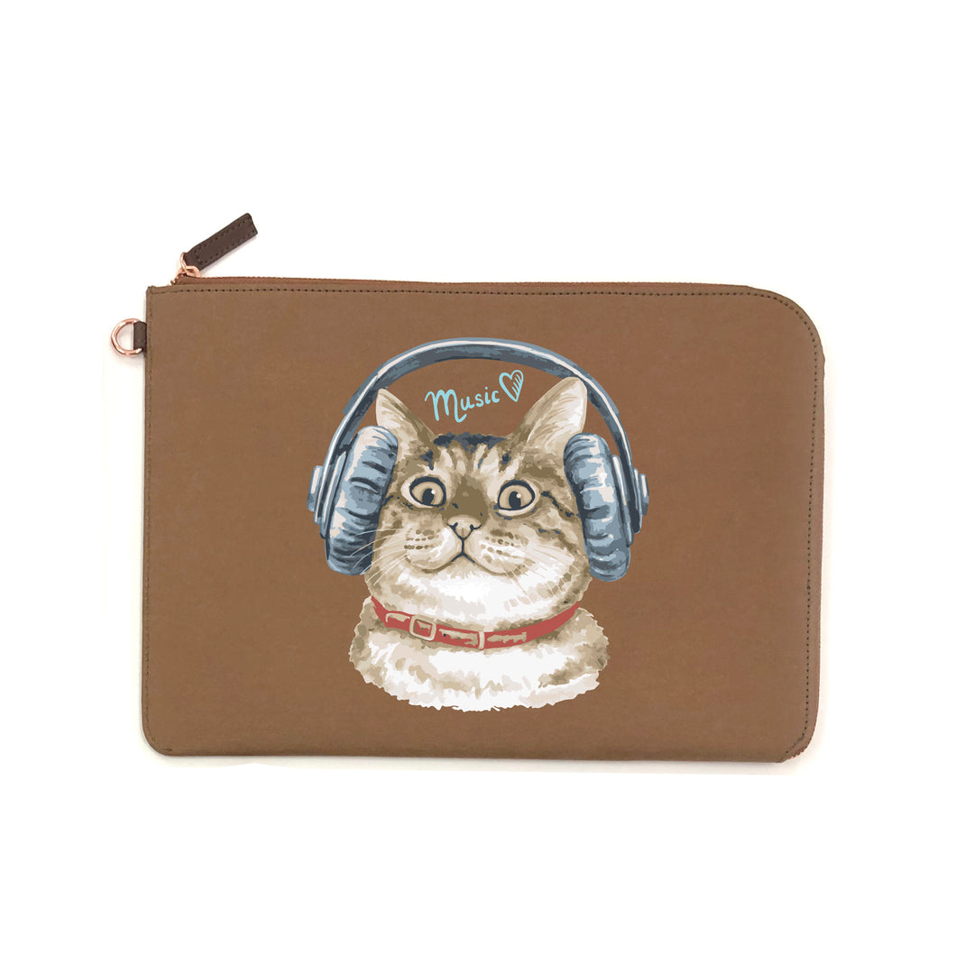TabletClutch [Cat - Music] - Papery.Art