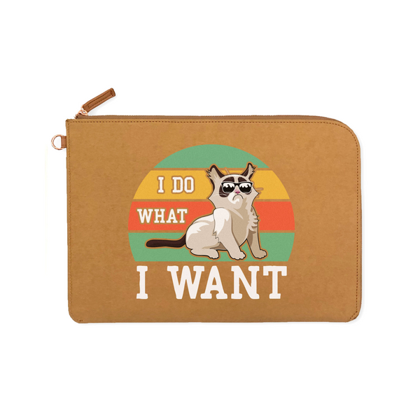 TabletClutch [Cat- I Do What I Want] - Papery.Art
